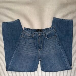 Just Black Denim Straight Dad Jeans